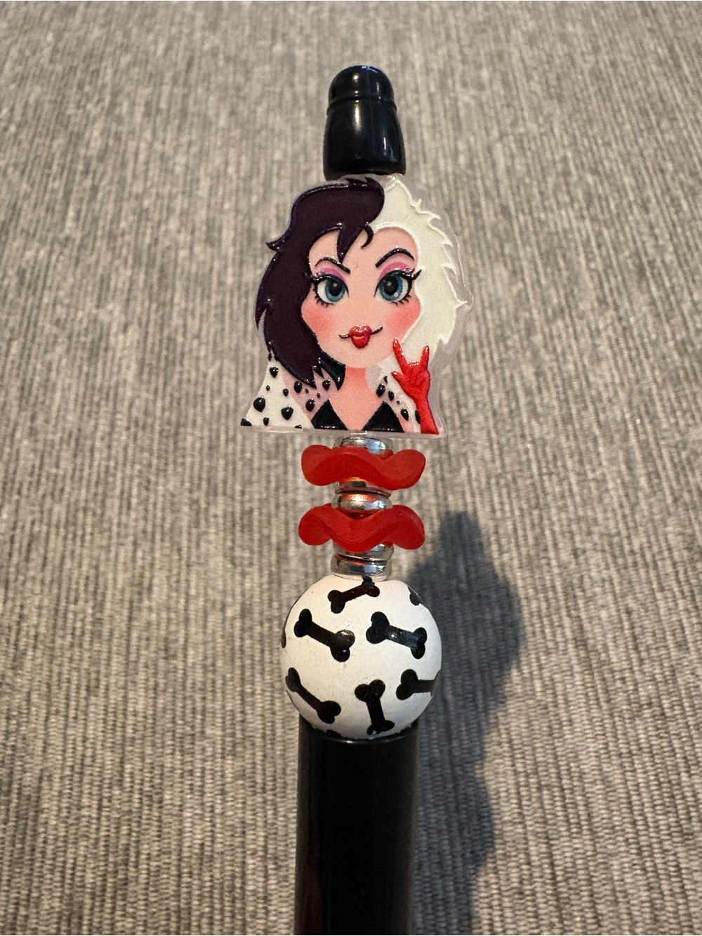Hand Crafted Cruella Pen - Disney Inspired NWOT Villians